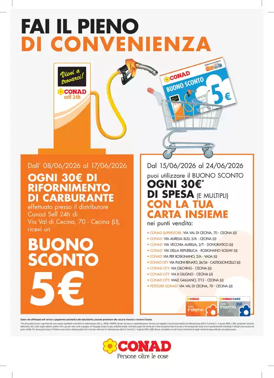 Volantino Conad Superstore | BUONO SCONTO 5€ | 2026-06-08T00:00:00.000Z - 2026-06-24T00:00:00.000Z