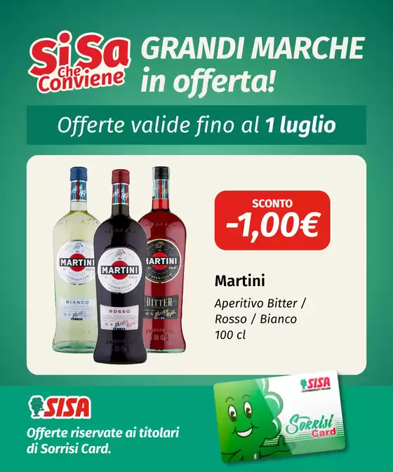Volantino Quick Sisa | Scopri le GRANDI MARCHE in offerta! | 2026-06-17T00:00:00.000Z - 2026-07-01T00:00:00.000Z