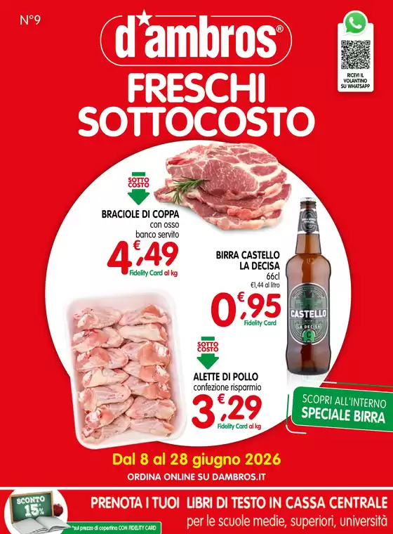 Volantino D'Ambros | Freschi sottocosto | 2026-06-08T00:00:00.000Z - 2026-06-28T00:00:00.000Z