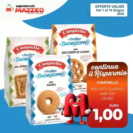 Volantino Mazzeo Supermercati | Continua il risparmio | 2026-06-01T00:00:00.000Z - 2026-06-14T00:00:00.000Z