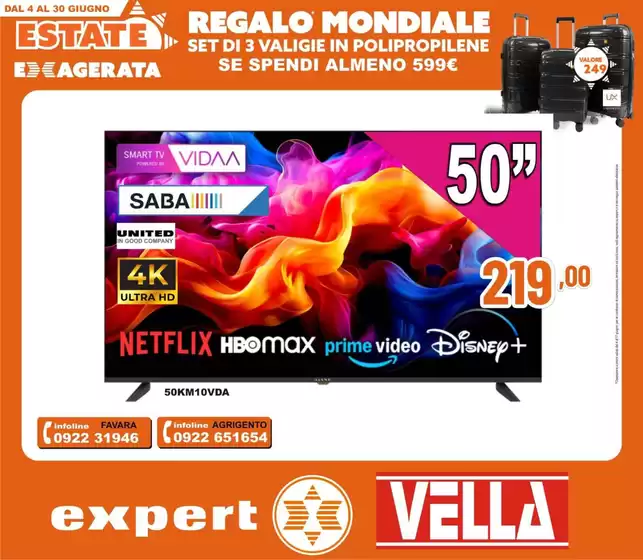 Volantino Vella Elettrodomestici a Papozze | Offerte e promozioni attuali | 2026-06-04T00:00:00.000Z - 2026-06-30T00:00:00.000Z