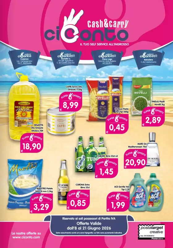 Volantino CiConto | Offerte CiConto | 2026-06-08T00:00:00.000Z - 2026-06-21T00:00:00.000Z