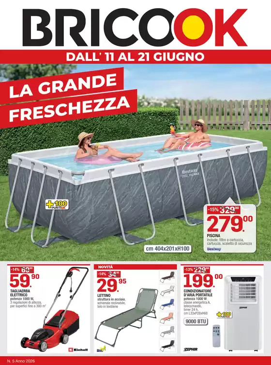 Volantino Brico ok a Papozze | La grande freschezza | 2026-06-11T00:00:00.000Z - 2026-06-21T00:00:00.000Z