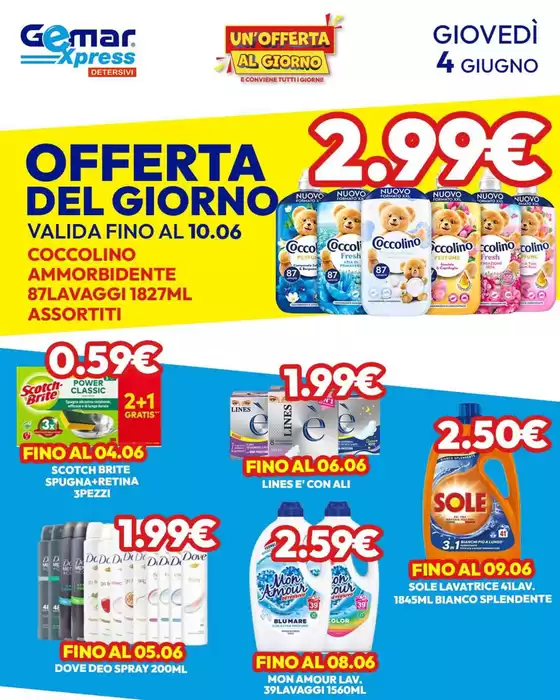 Volantino Gemar Detersivi | Offerte del giorno | 2026-06-04T00:00:00.000Z - 2026-06-10T00:00:00.000Z