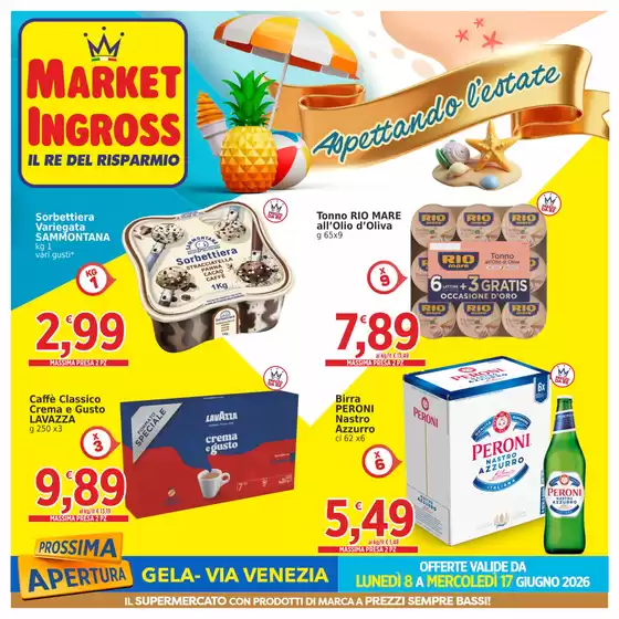 Volantino Market Ingross | Aspettando l'Estate | 2026-06-08T00:00:00.000Z - 2026-06-17T00:00:00.000Z