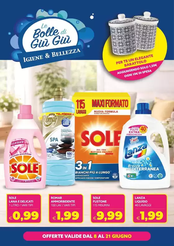 Volantino Le Bolle di Giù Giù | Offerte valide 8 al 21 giugno | 2026-06-08T00:00:00.000Z - 2026-06-21T00:00:00.000Z