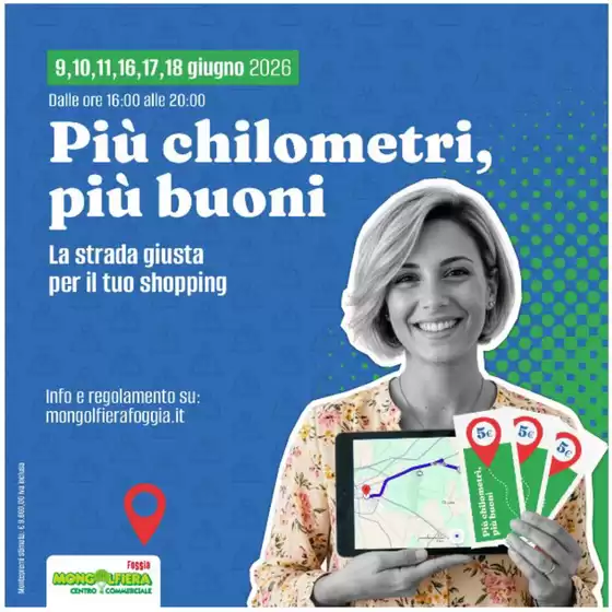 Volantino Mongolfiera Foggia | Piu chilometri, piu buoni | 2026-06-09T00:00:00.000Z - 2026-06-18T00:00:00.000Z