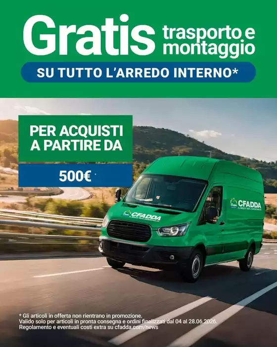 Volantino CFadda a Ello | Per acquisti a partire da 500 euro | 2026-06-04T00:00:00.000Z - 2026-06-28T00:00:00.000Z
