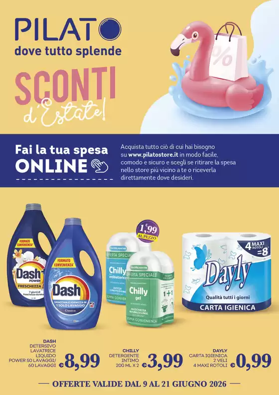 Volantino Pilato a Ello | Sconti d'estate | 2026-06-09T00:00:00.000Z - 2026-06-21T00:00:00.000Z