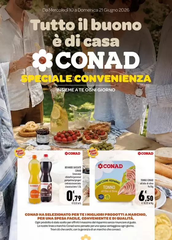 Volantino Conad City | Tutto il buono è di casa - Speciale Convenienza | 2026-06-10T00:00:00.000Z - 2026-06-21T00:00:00.000Z