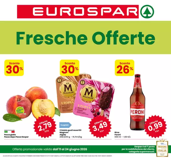 Volantino Eurospar a Codigoro | Fresche offerte | 2026-06-11T00:00:00.000Z - 2026-06-24T00:00:00.000Z