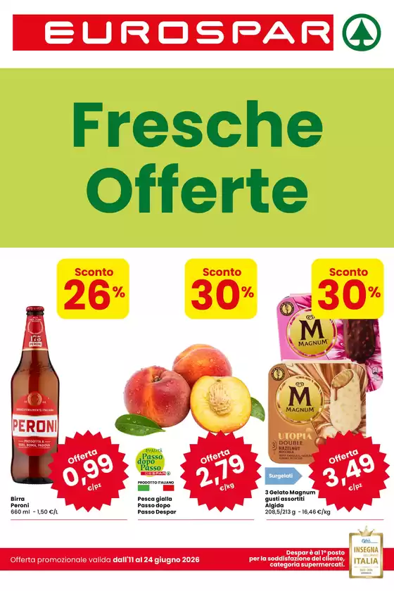 Volantino Eurospar a Comacchio | Fresche offerte | 2026-06-11T00:00:00.000Z - 2026-06-24T00:00:00.000Z