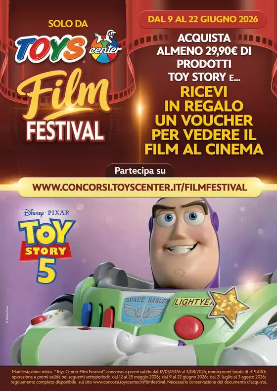 Volantino Toys Center | Film Festival - FILM TOYS STORY | 2026-06-09T00:00:00.000Z - 2026-06-22T00:00:00.000Z