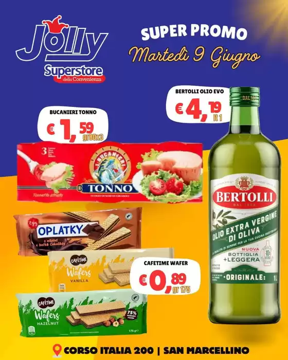 Volantino Jolly Market | Super promo | 2026-06-09T00:00:00.000Z - 2026-06-09T00:00:00.000Z