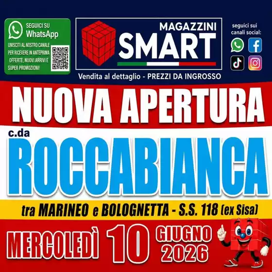 Volantino Magazzini Smart | Nuova apertura | 2026-06-10T00:00:00.000Z - 2026-06-10T00:00:00.000Z
