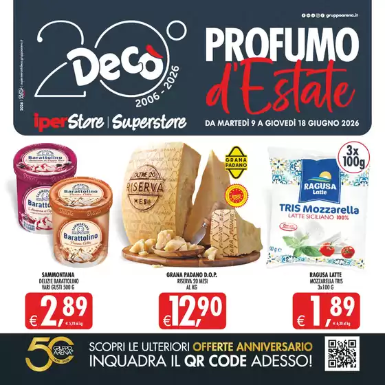Volantino Decò | Profumo d'estate | 2026-06-09T00:00:00.000Z - 2026-06-18T00:00:00.000Z