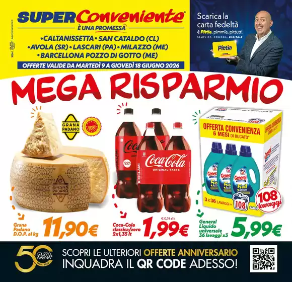 Volantino SuperConveniente | Mega risparmio | 2026-06-09T00:00:00.000Z - 2026-06-18T00:00:00.000Z
