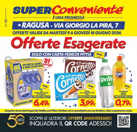 Volantino SuperConveniente | Offerte esagerate | 2026-06-09T00:00:00.000Z - 2026-06-18T00:00:00.000Z