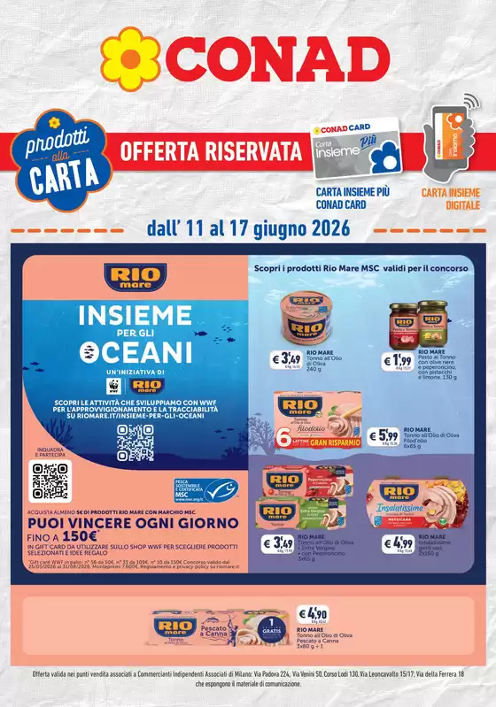 Volantino Conad a Ceranova | PRODOTTI ALLA CARTA | 2026-05-25T00:00:00.000Z - 2026-08-31T00:00:00.000Z