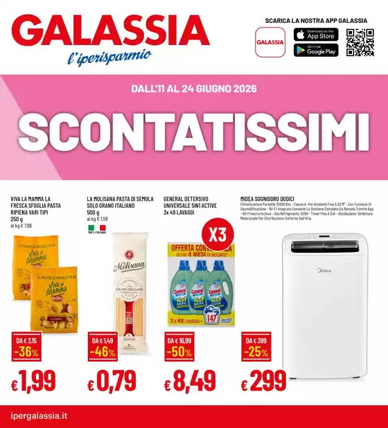 Volantino Galassia | Scontatissimi | 2026-06-11T00:00:00.000Z - 2026-06-24T00:00:00.000Z