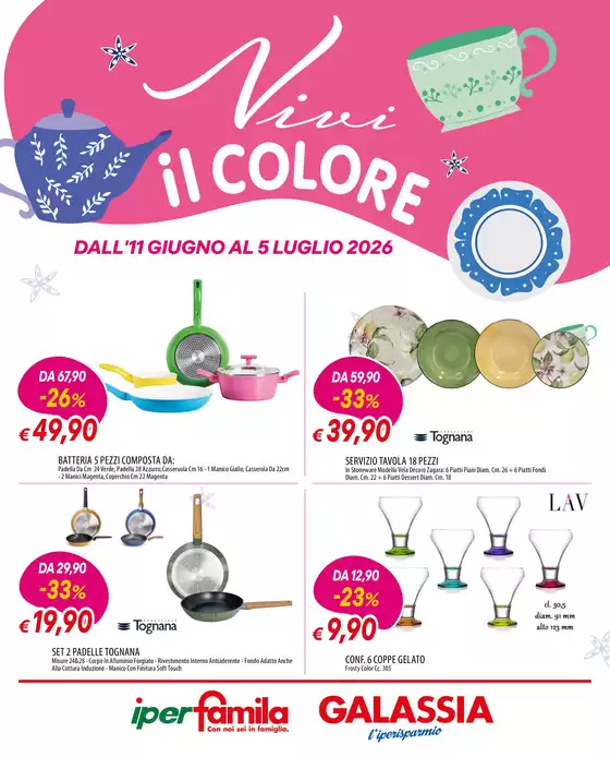 Volantino Galassia | Vivi il colore | 2026-06-11T00:00:00.000Z - 2026-07-05T00:00:00.000Z