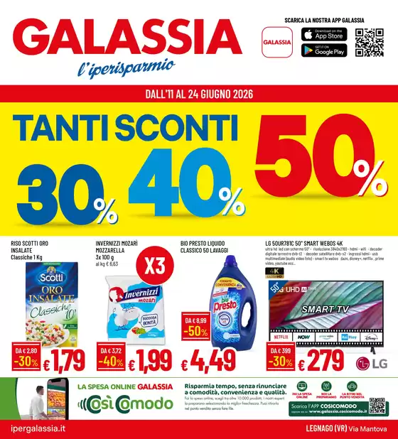 Volantino Galassia | Tanti sconti 30% 40% 50% | 2026-06-11T00:00:00.000Z - 2026-06-24T00:00:00.000Z