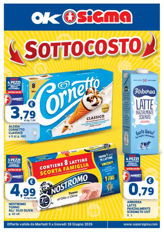 Volantino Ok Sigma | Sottocosto | 2026-06-09T00:00:00.000Z - 2026-06-18T00:00:00.000Z