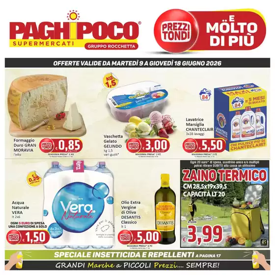 Volantino PaghiPoco | Prezzi tondi | 2026-06-09T00:00:00.000Z - 2026-06-18T00:00:00.000Z