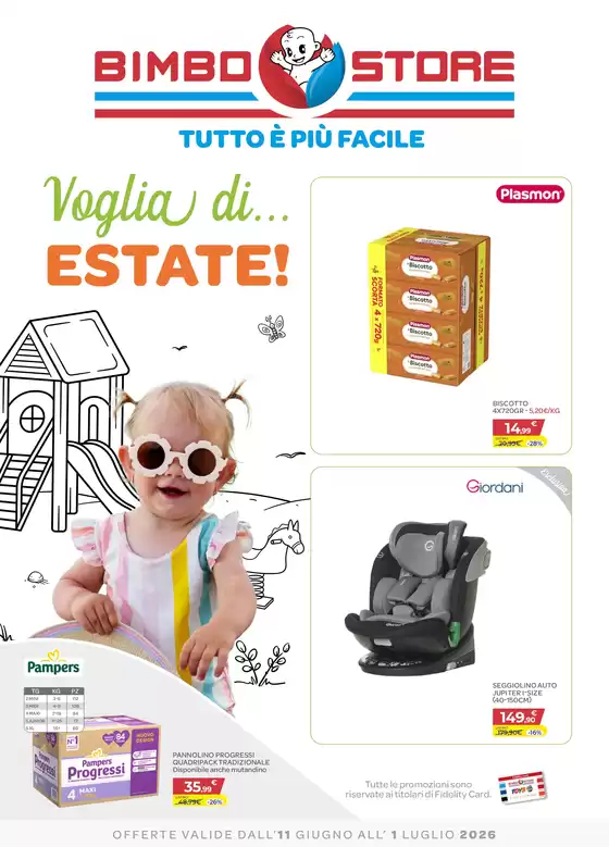 Volantino Bimbo Store | Voglio di estate | 2026-06-11T00:00:00.000Z - 2026-07-01T00:00:00.000Z