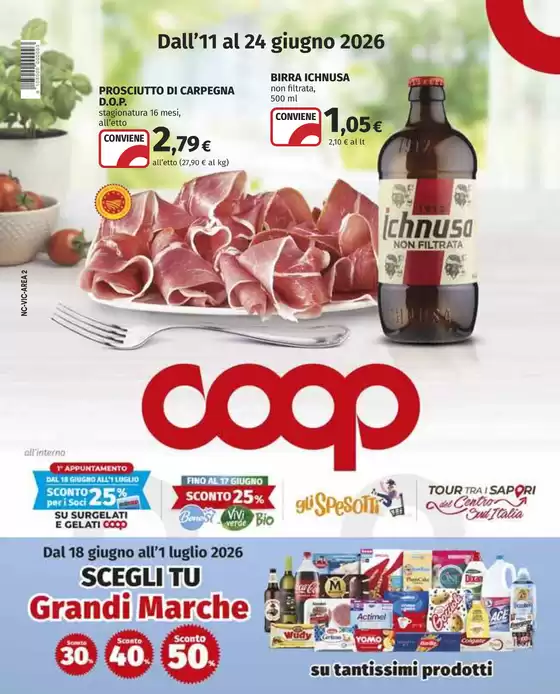 Volantino Coop a Alì Terme | Prezzi Giù | 2026-06-11T00:00:00.000Z - 2026-06-24T00:00:00.000Z