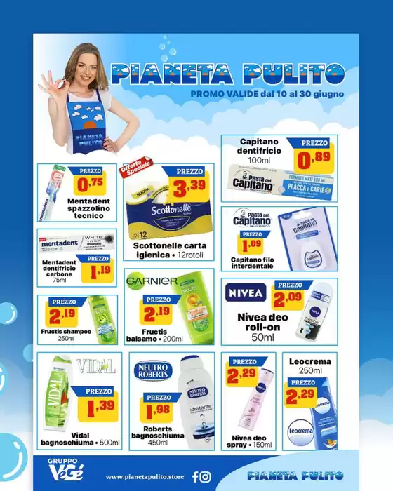 Volantino Pianeta Pulito | Promo valide dal 10 al 30 giugno | 2026-06-10T00:00:00.000Z - 2026-06-30T00:00:00.000Z