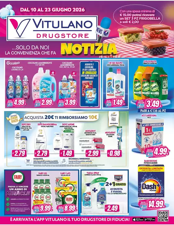 Volantino Vitulano Drugstore | Dal 10 al 23 giugno 2026 | 2026-06-10T00:00:00.000Z - 2026-06-23T00:00:00.000Z