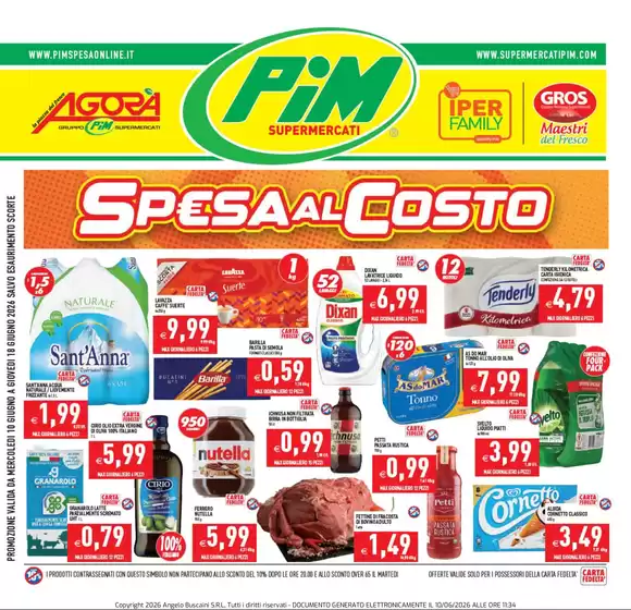 Volantino Agorà | Spesa al coto | 2026-06-10T00:00:00.000Z - 2026-06-18T00:00:00.000Z