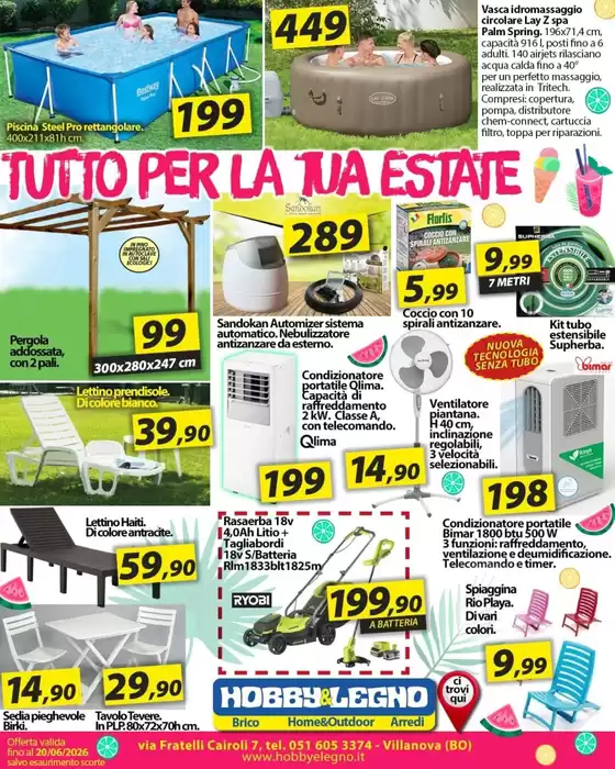 Volantino Hobby & Legno | Tutto per la tua estate | 2026-06-11T00:00:00.000Z - 2026-06-20T00:00:00.000Z