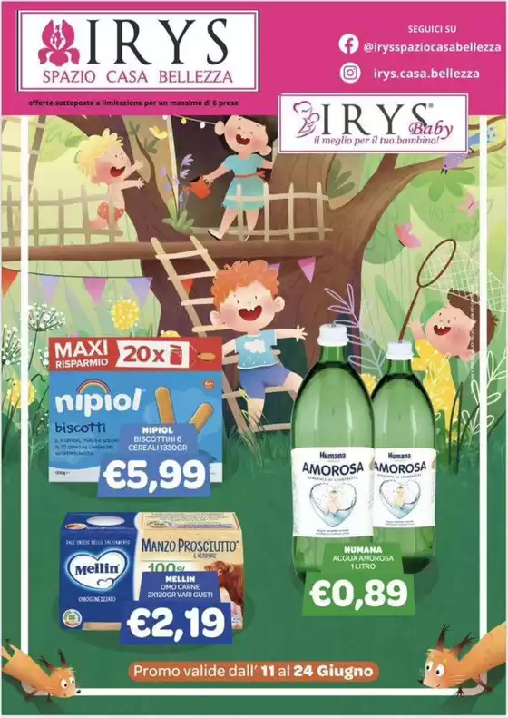 Volantino Irys | Promo valide dall'11 al 24 giugno | 2026-06-11T00:00:00.000Z - 2026-06-24T00:00:00.000Z
