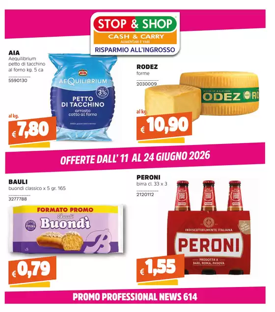 Volantino Stop e Shop | OFFERTE DALL’ 11 AL 24 GIUGNO 2026 | 2026-06-11T00:00:00.000Z - 2026-06-24T00:00:00.000Z