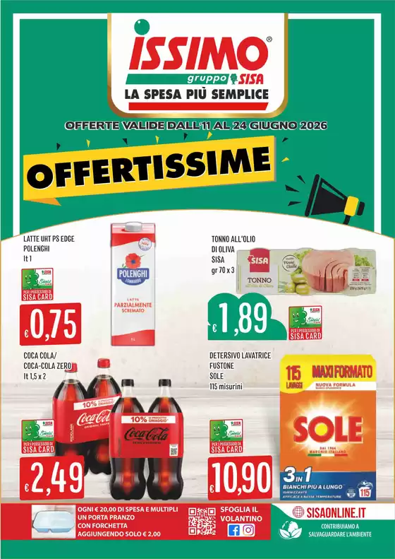 Volantino Sisa | Offertissime | 2026-06-11T00:00:00.000Z - 2026-06-24T00:00:00.000Z