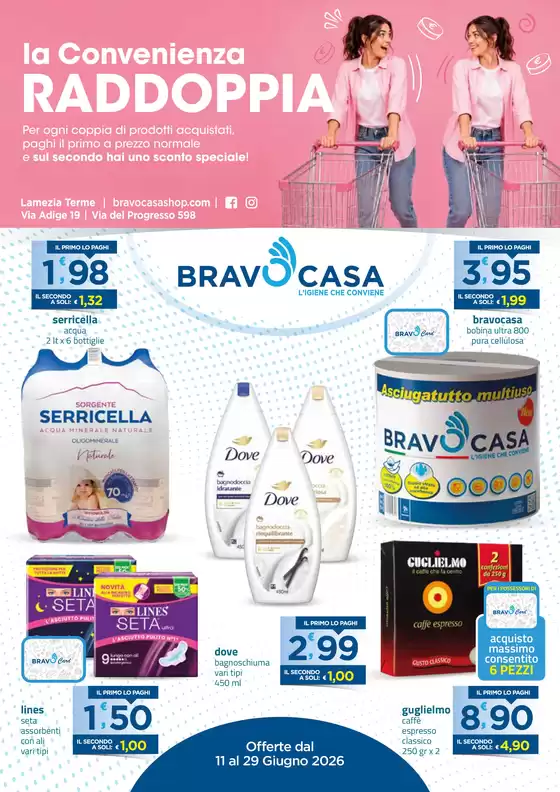 Volantino Bravo Casa a Strongoli | la Convenienza RADDOPPIA | 2026-06-11T00:00:00.000Z - 2026-06-29T00:00:00.000Z