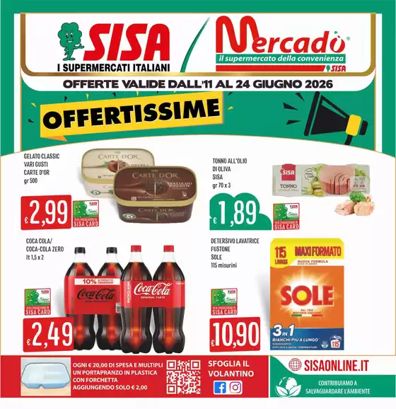 Volantino IperSisa | Offertissime | 2026-06-11T00:00:00.000Z - 2026-06-24T00:00:00.000Z