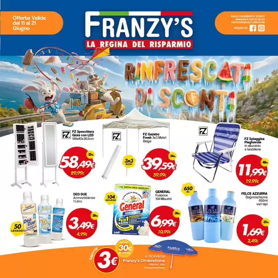 Volantino Franzy's | La regina del risparmio | 2026-06-11T00:00:00.000Z - 2026-06-21T00:00:00.000Z