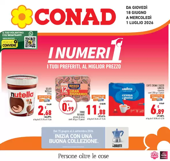 Volantino Conad | I NUMERI 1 | 2026-06-18T00:00:00.000Z - 2026-07-01T00:00:00.000Z