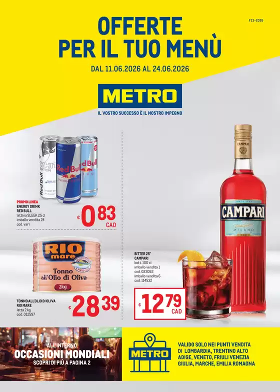 Volantino Metro | Offerte per il tuo Menù - AREA 1 | 2026-06-11T00:00:00.000Z - 2026-06-24T00:00:00.000Z