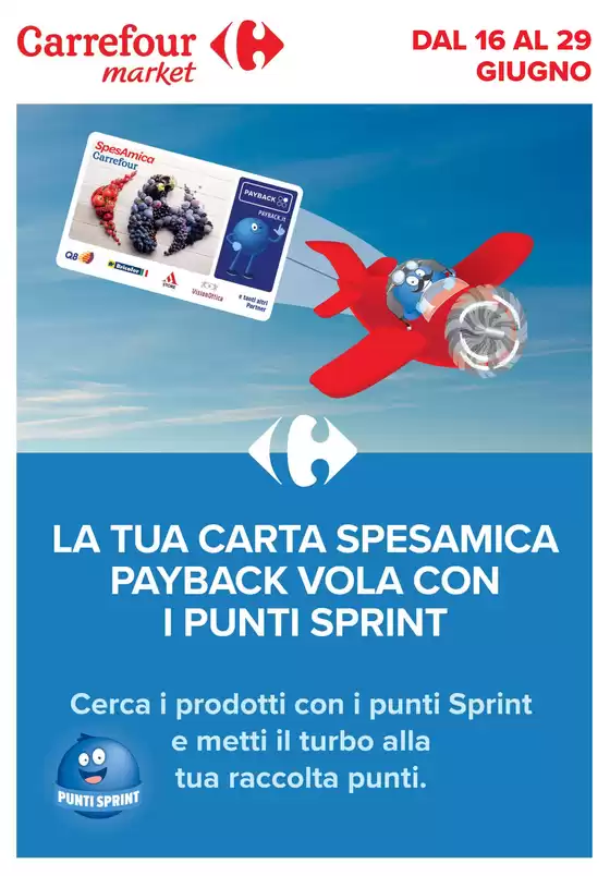 Volantino Carrefour Market a Mango | Punti Sprint Payback | 2026-06-16T00:00:00.000Z - 2026-06-29T00:00:00.000Z