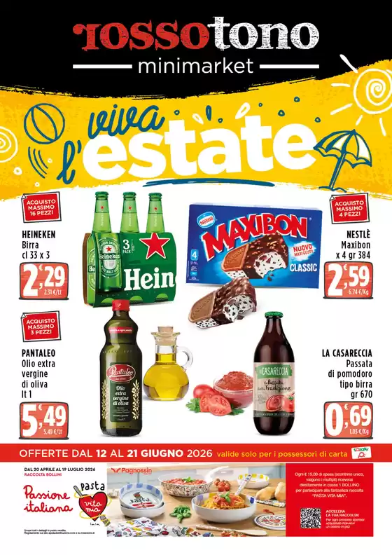 Volantino Rossotono Minimarket | Viva l'estate | 2026-06-12T00:00:00.000Z - 2026-06-21T00:00:00.000Z