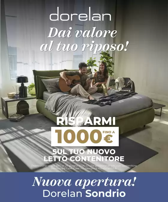 Volantino Dorelan a Concorezzo | Nuova Apertura Berbenno di Valtellina | 2026-06-13T00:00:00.000Z - 2026-07-12T00:00:00.000Z