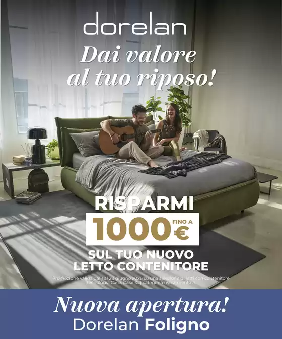 Volantino Dorelan a Concorezzo | Nuova Apertura Berbenno di Foligno | 2026-06-13T00:00:00.000Z - 2026-07-12T00:00:00.000Z