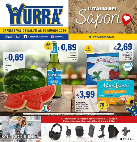Volantino Hurrà Discount | L'italia dei sapori | 2026-06-12T00:00:00.000Z - 2026-06-24T00:00:00.000Z