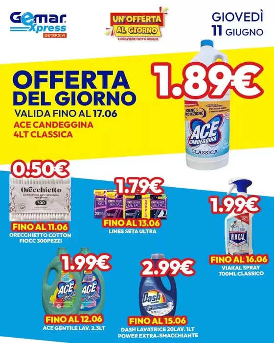 Volantino Gemar Detersivi a Paolisi | Offerte speciali attraenti per tutti | 2026-06-11T00:00:00.000Z - 2026-06-17T00:00:00.000Z