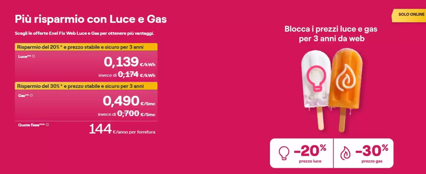 Volantino Spazio Enel a Santa Cristina Gela | Piu risparmio con Luce e Gas | 2026-06-12T00:00:00.000Z - 2026-07-02T00:00:00.000Z