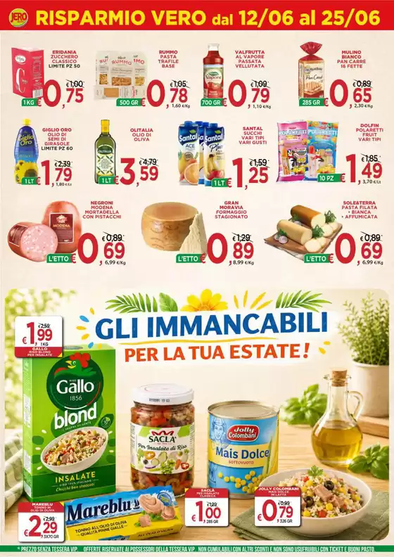 Volantino Jero Market | GLI IMMANCABILI PER LA TUA ESTATE! | 2026-06-12T00:00:00.000Z - 2026-06-25T00:00:00.000Z